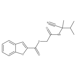 [(1-Cyano-1,2-dimethylpropyl)carbamoyl]methyl 1-benzofuran-2-carboxylate Structure