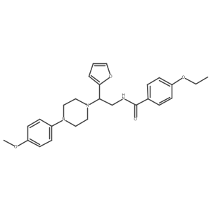 4-ethoxy-N-[2-(furan-2-yl)-2-[4-(4-methoxyphenyl)piperazin-1-yl]ethyl]benzamide Structure