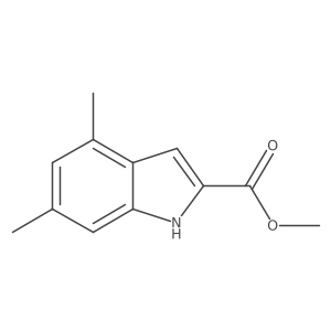 methyl 4,6-dimethyl-1H-indole-2-carboxylate结构式