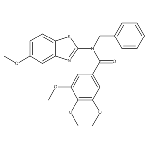 N-benzyl-3,4,5-trimethoxy-N-(5-methoxybenzo[d]thiazol-2-yl)benzamide Structure