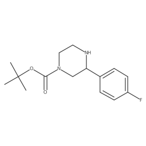 tert-Butyl (S)-3-(4-fluorophenyl)piperazine-1-carboxylate Structure
