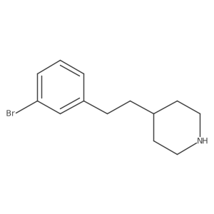 4-[2-(3-Bromophenyl)ethyl]piperidine结构式