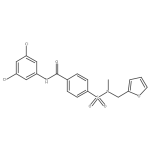 N-(3,5-dichlorophenyl)-4-(N-(furan-2-ylmethyl)-N-methylsulfamoyl)benzamide Structure