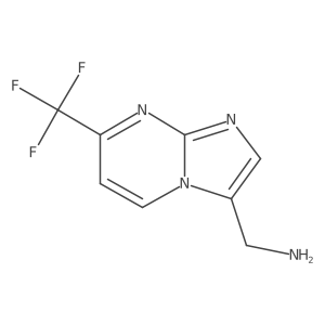 (7-(Trifluoromethyl)imidazo[1,2-A]pyrimidin-3-YL)methanamine结构式