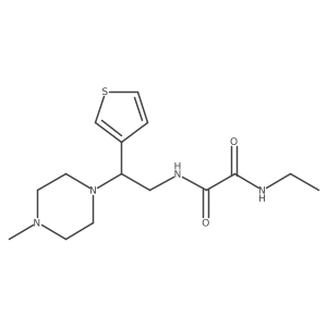 N1-ethyl-N2-(2-(4-methylpiperazin-1-yl)-2-(thiophen-3-yl)ethyl)oxalamide结构式