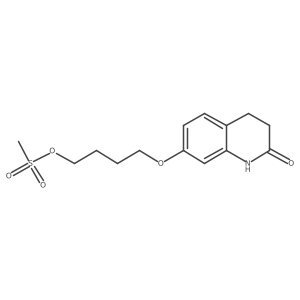 4-((2-Oxo-1,2,3,4-tetrahydroquinolin-7-yl)oxy)butyl methanesulfonate Structure