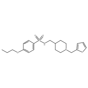 N-((1-(furan-2-ylmethyl)piperidin-4-yl)methyl)-4-propoxybenzenesulfonamide Structure