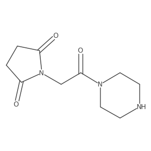1-[2-Oxo-2-(piperazin-1-YL)ethyl]pyrrolidine-2,5-dione结构式