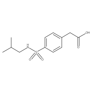 2-[4-(2-Methylpropylsulfamoyl)phenyl]acetic acid结构式