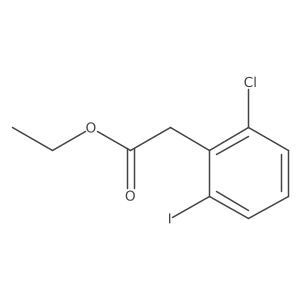 Ethyl 2-(2-chloro-6-iodophenyl)acetate Structure