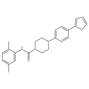 N-(2,5-dimethylphenyl)-4-[6-(furan-2-yl)pyridazin-3-yl]piperazine-1-carboxamide Structure