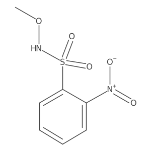N-methoxy-2-nitrobenzenesulfonamide结构式