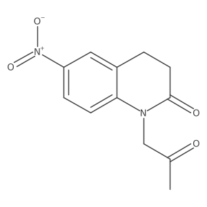 6-nitro-1-(2-oxopropyl)-3,4-dihydroquinolin-2(1H)-one Structure