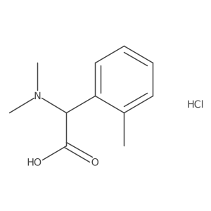 (Dimethylamino)(2-methylphenyl)acetic acid hydrochloride结构式
