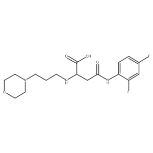 4-((2,4-Difluorophenyl)amino)-2-((3-morpholinopropyl)amino)-4-oxobutanoic acid结构式
