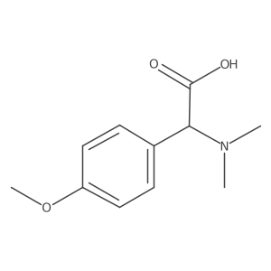2-(Dimethylamino)-2-(4-methoxyphenyl)acetic acid结构式