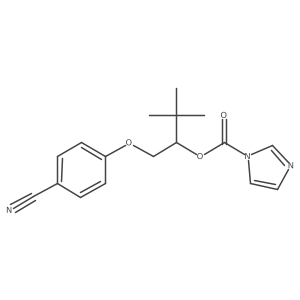 [1-(4-Cyanophenoxy)-3,3-dimethylbutan-2-yl] imidazole-1-carboxylate Structure