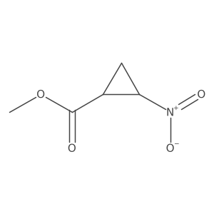 Methyl 2-nitrocyclopropane-1-carboxylate结构式