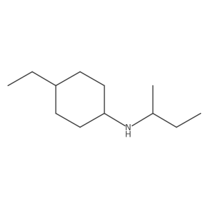 N-(Butan-2-yl)-4-ethylcyclohexan-1-amine结构式