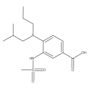 4-[Isobutyl(propyl)amino]-3-[(methylsulfonyl)amino]benzoic acid Structure