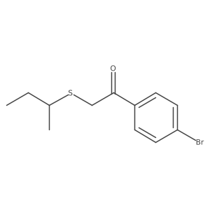 1-(4-Bromophenyl)-2-(sec-butylthio)ethan-1-one结构式