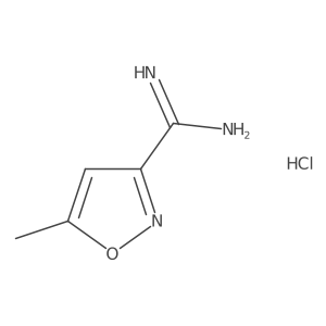 5-Methyl-3-isoxazolecarboximidamide hydrochloride结构式