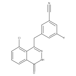 3-((8-Chloro-4-oxo-3,4-dihydrophthalazin-1-yl)methyl)-5-fluorobenzonitrile结构式
