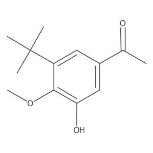 1-(3-Tert-butyl-5-hydroxy-4-methoxyphenyl)ethanone结构式