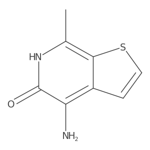 4-Amino-7-methylthieno[2,3-C]pyridin-5-OL Structure