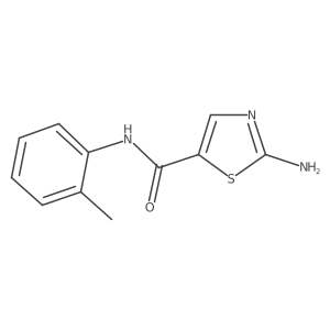 2-Amino-N-(o-tolyl)thiazole-5-carboxamide结构式