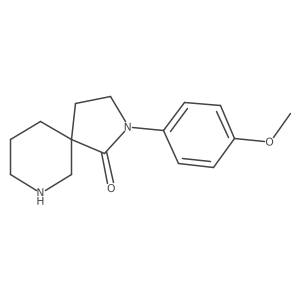 2-(4-Methoxyphenyl)-2,7-diazaspiro[4.5]decan-1-one Structure