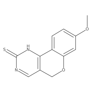 8-methoxy-5H-chromeno[4,3-d]pyrimidine-2-thiol结构式