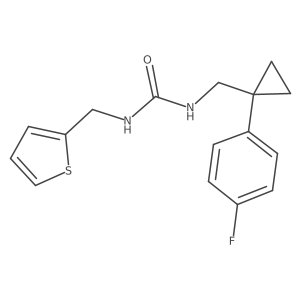 1-((1-(4-Fluorophenyl)cyclopropyl)methyl)-3-(thiophen-2-ylmethyl)urea Structure