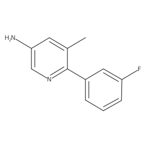 6-(3-Fluorophenyl)-5-methylpyridin-3-amine Structure