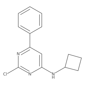(2-Chloro-6-phenyl-pyrimidin-4-yl)cyclobutylamine结构式