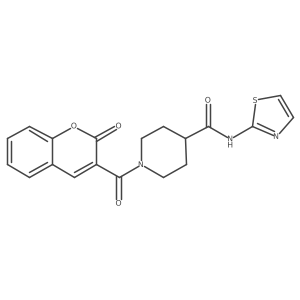 1-(2-oxo-2H-chromene-3-carbonyl)-N-(thiazol-2-yl)piperidine-4-carboxamide Structure