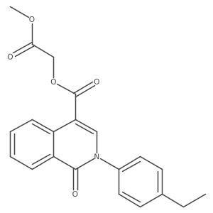 2-Methoxy-2-oxoethyl 2-(4-ethylphenyl)-1-oxo-1,2-dihydroisoquinoline-4-carboxylate Structure