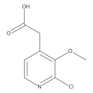 2-Chloro-3-methoxy-4-pyridineacetic acid结构式