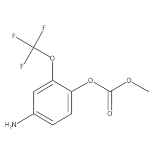 4-Amino-2-(trifluoromethoxy)phenyl methyl carbonate Structure
