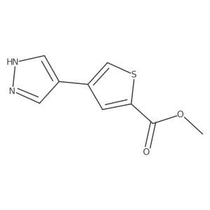 methyl 4-(1H-pyrazol-4-yl)thiophene-2-carboxylate Structure