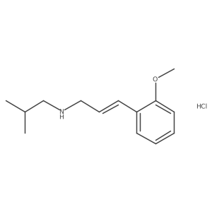 [(2E)-3-(2-Methoxyphenyl)prop-2-en-1-yl](2-methylpropyl)amine hydrochloride Structure