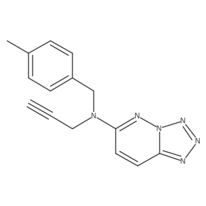 N-[(4-methylphenyl)methyl]-N-(prop-2-yn-1-yl)-[1,2,3,4]tetrazolo[1,5-b]pyridazin-6-amine结构式