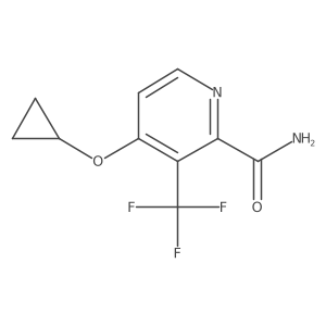4-Cyclopropoxy-3-(trifluoromethyl)picolinamide结构式
