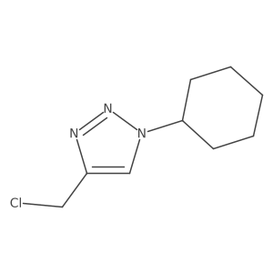 4-(Chloromethyl)-1-cyclohexyltriazole结构式