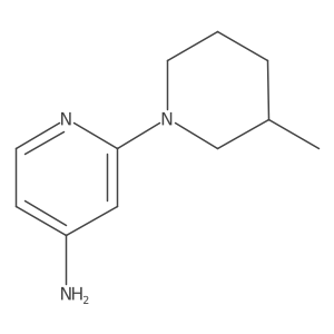 2-(3-Methylpiperidin-1-yl)pyridin-4-amine Structure