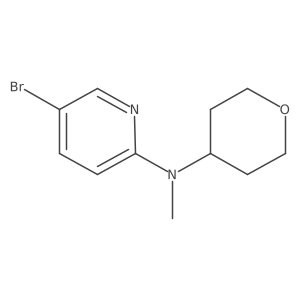 5-bromo-N-methyl-N-(tetrahydro-2H-pyran-4-yl)pyridin-2-amine Structure