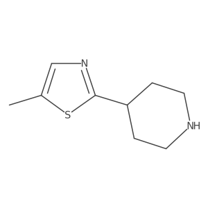 4-(5-Methyl-1,3-thiazol-2-yl)piperidine结构式