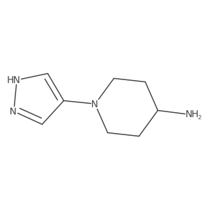 1-(1H-pyrazol-4-yl)piperidin-4-amine结构式