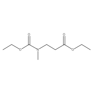 Ethyl 3-((ethoxycarbonyl)(methyl)amino)propanoate结构式