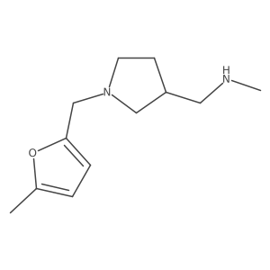 3-Pyrrolidinemethanamine, N-methyl-1-[(5-methyl-2-furanyl)methyl]- Structure